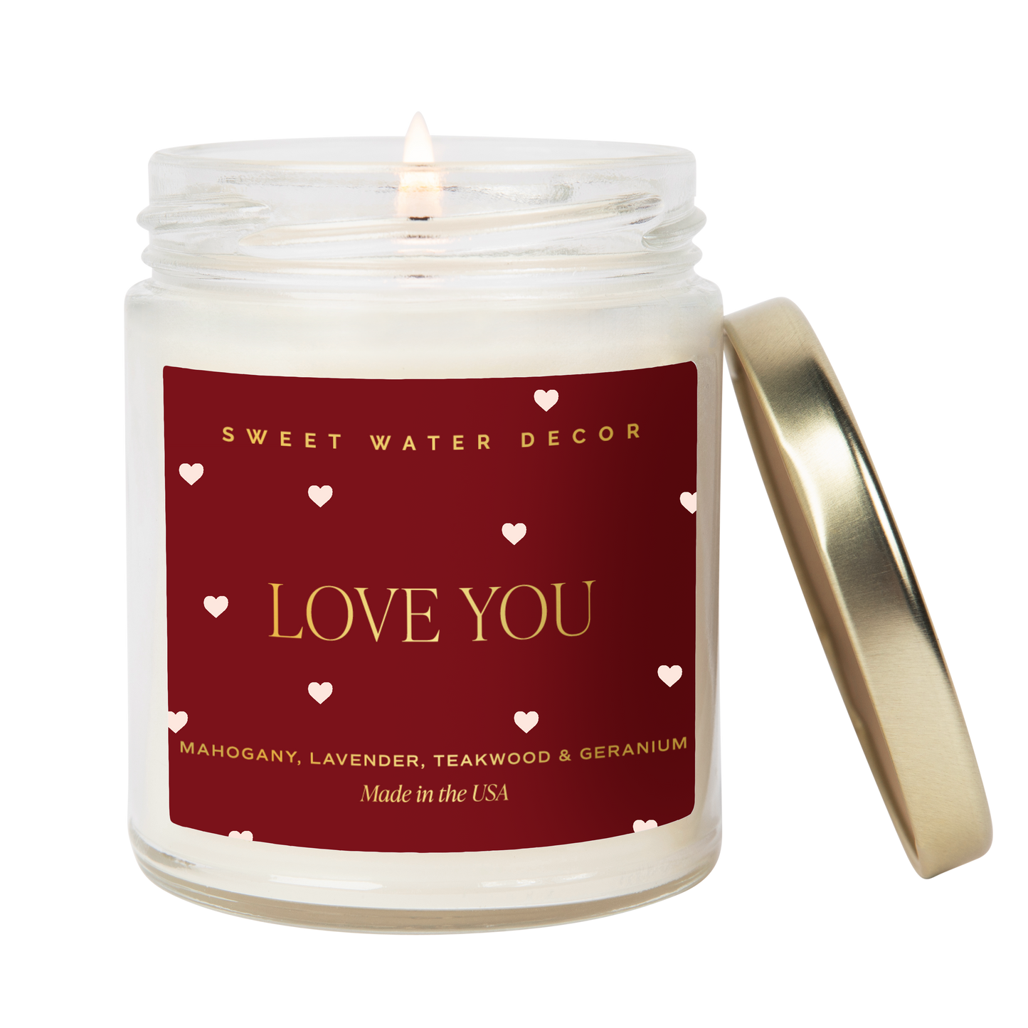 Love You Soy Candle (Gold Foil) - Home Decor & Gifts