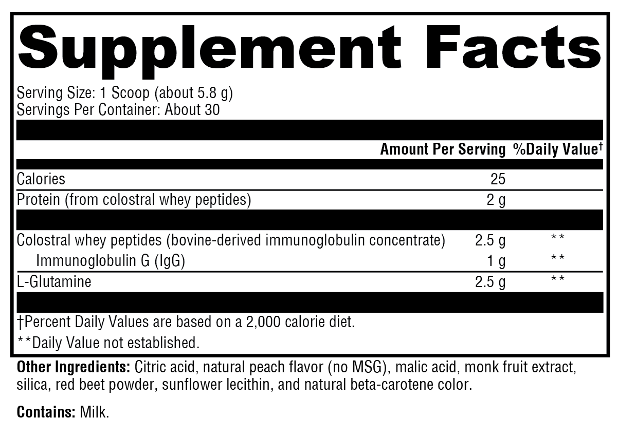 GI Protect™ Peach Sugar- & Stevia-Free 30 Servings