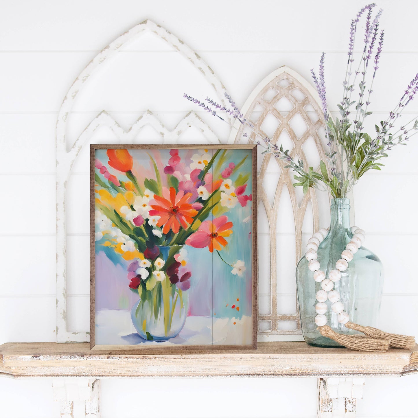 Bright Flowers In Vase
