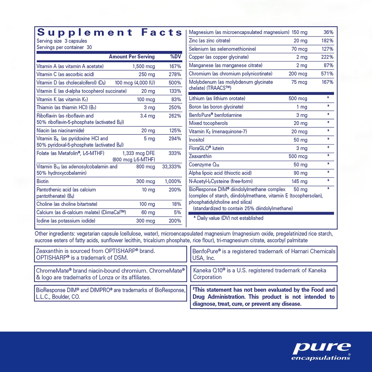 PureGenomics UltraMultivitamin