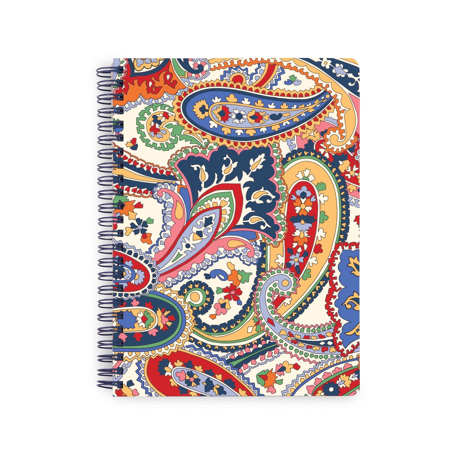 Mini Notebook with Pocket, Harbor Paisley