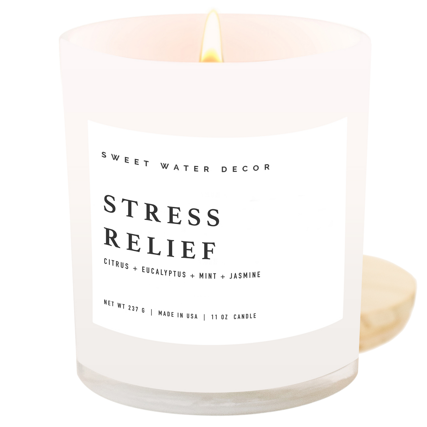 Stress Relief 11 oz Soy Candle - Home Decor & Gifts