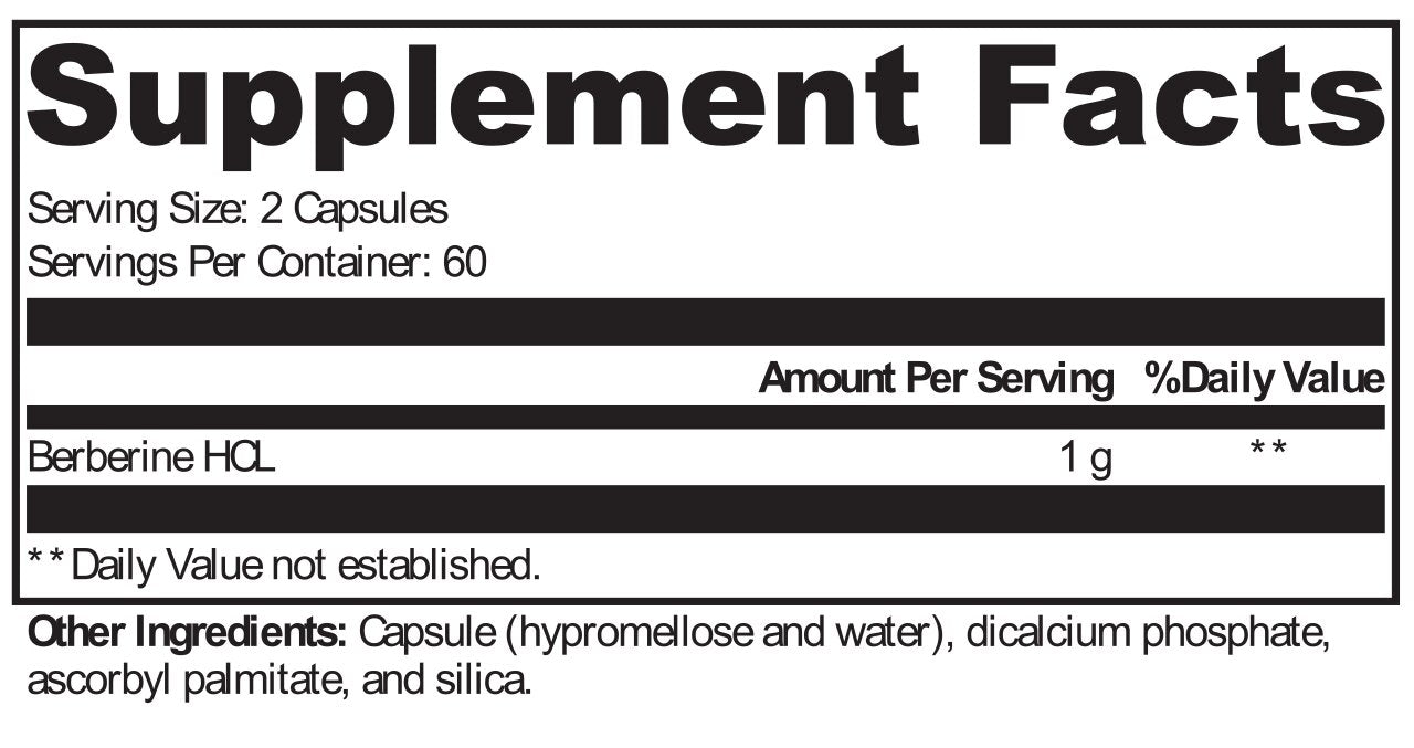 Berberine 120 Capsules
