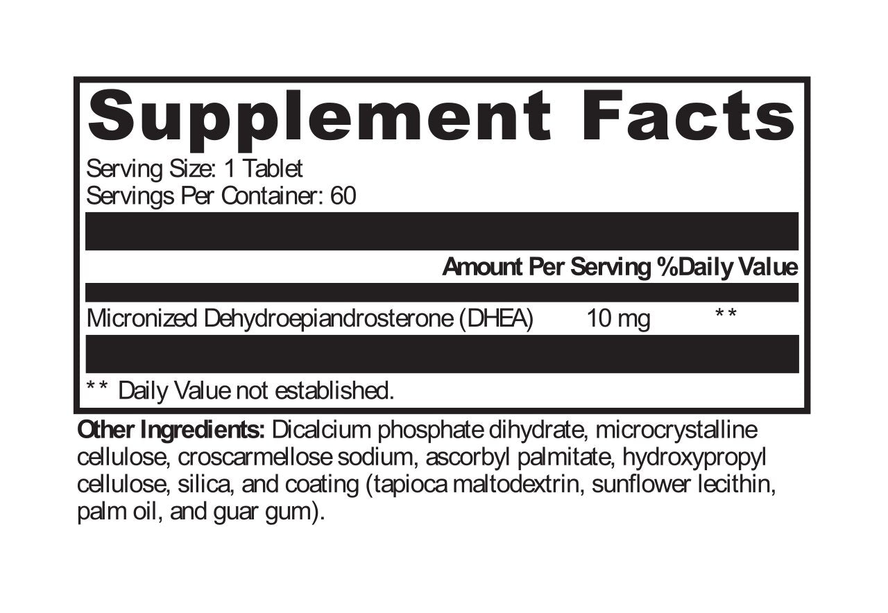 DHEA Micronized 10mg 60 Tablets