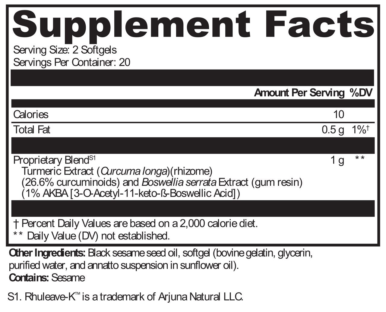 SynovX® Relief 40 Softgels