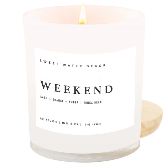 Weekend 11 oz Soy Candle - Home Decor & Gifts