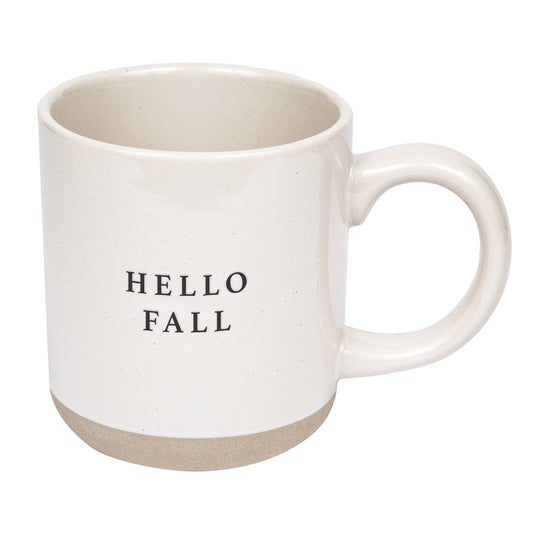 Hello Fall Stoneware Coffee Mug - Fall Decor & Gifts