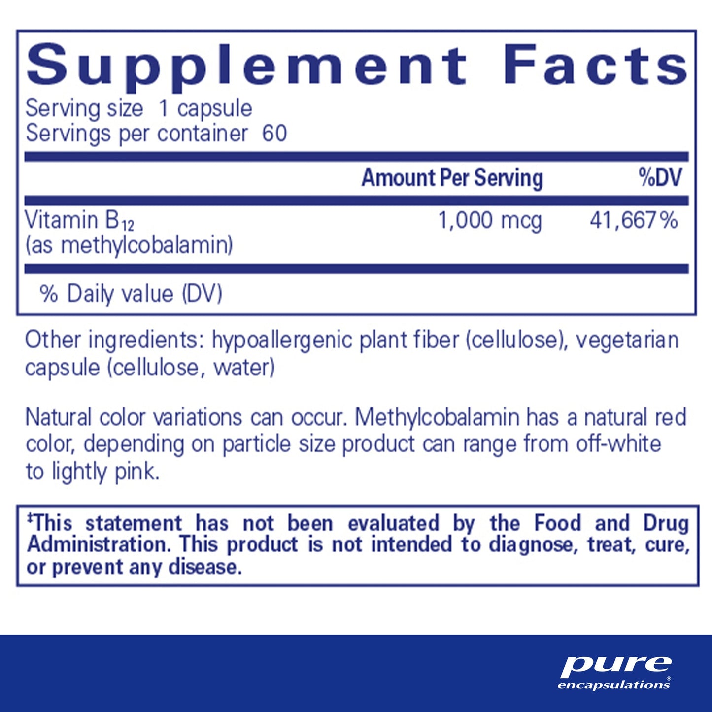 Methylcobalamin 1000mcg