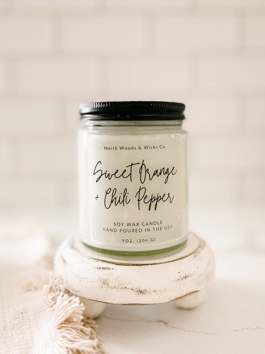 Sweet Orange + Chili Pepper 9oz Candle