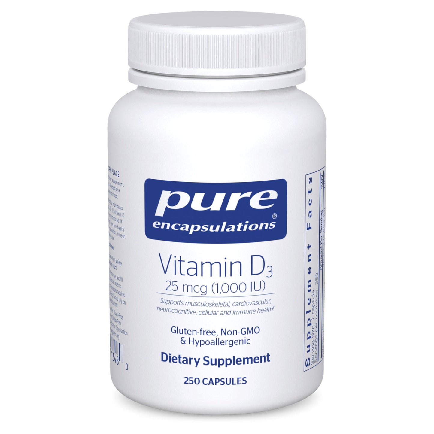 Vitamin D3 25 mcg (1,000 IU)