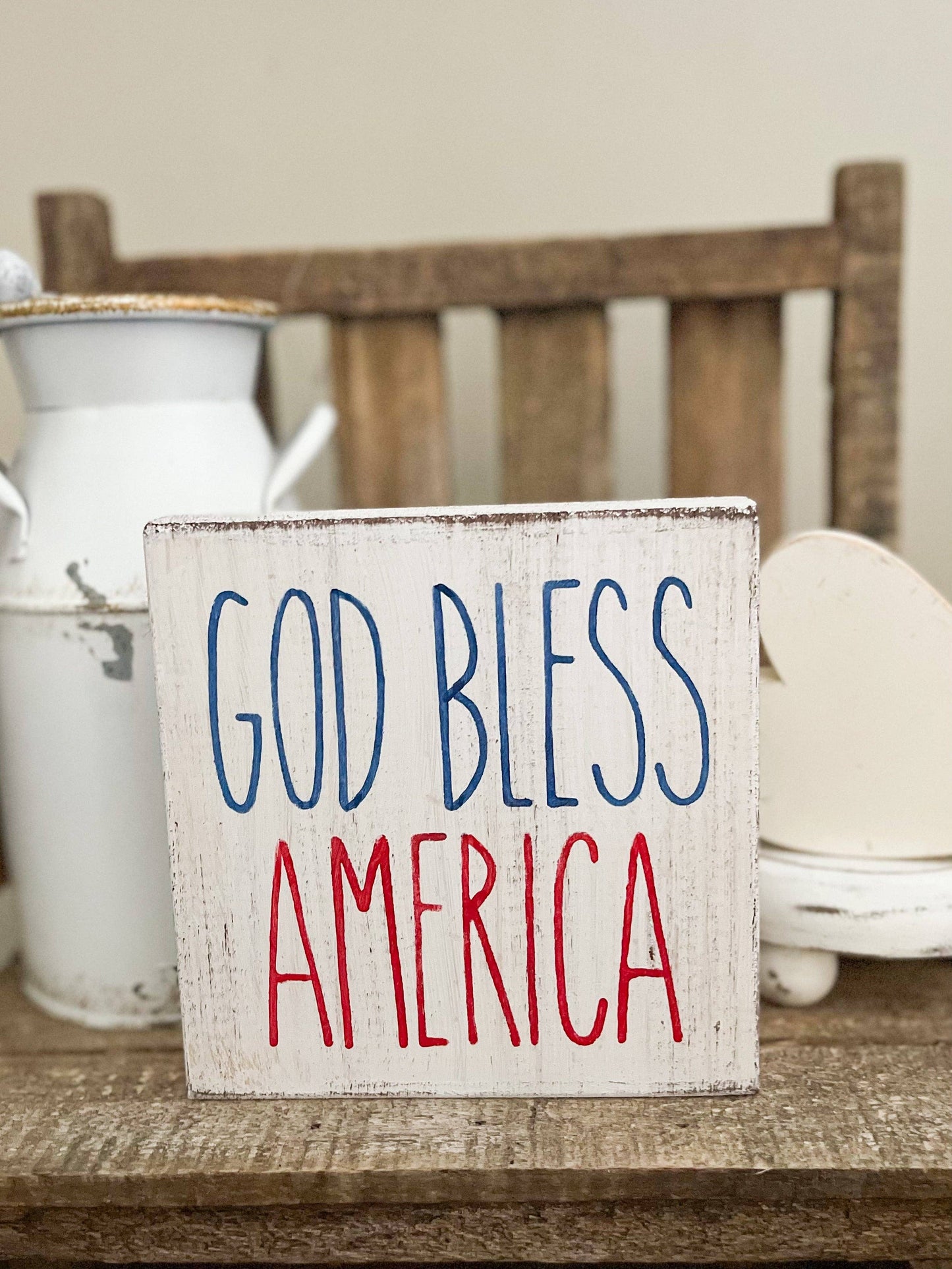 God bless America sign