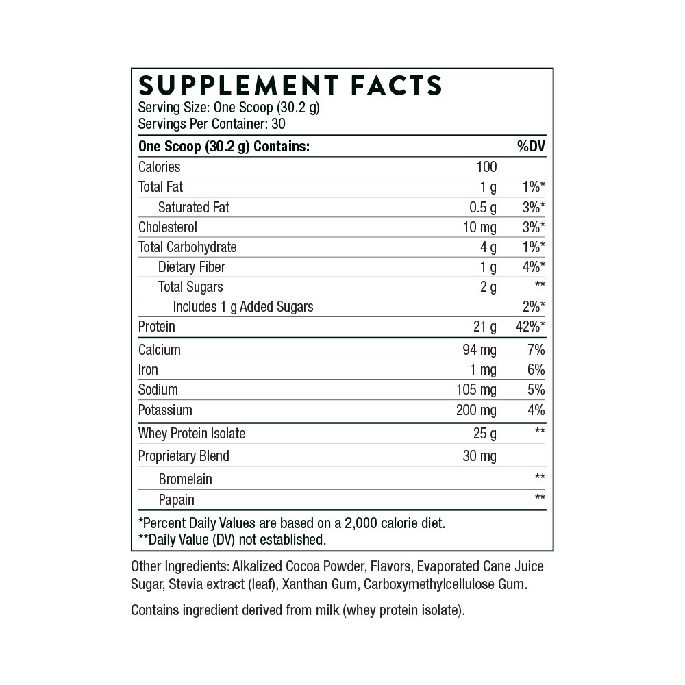 Whey Protein Isolate - Chocolate