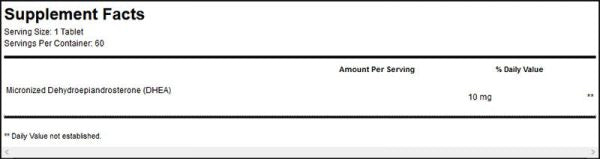 DHEA Micronized 10mg 60 Tablets